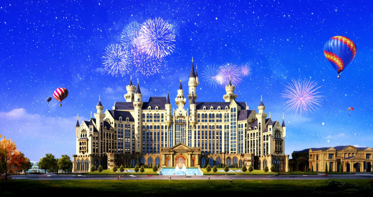 欧式城堡酒店效果图