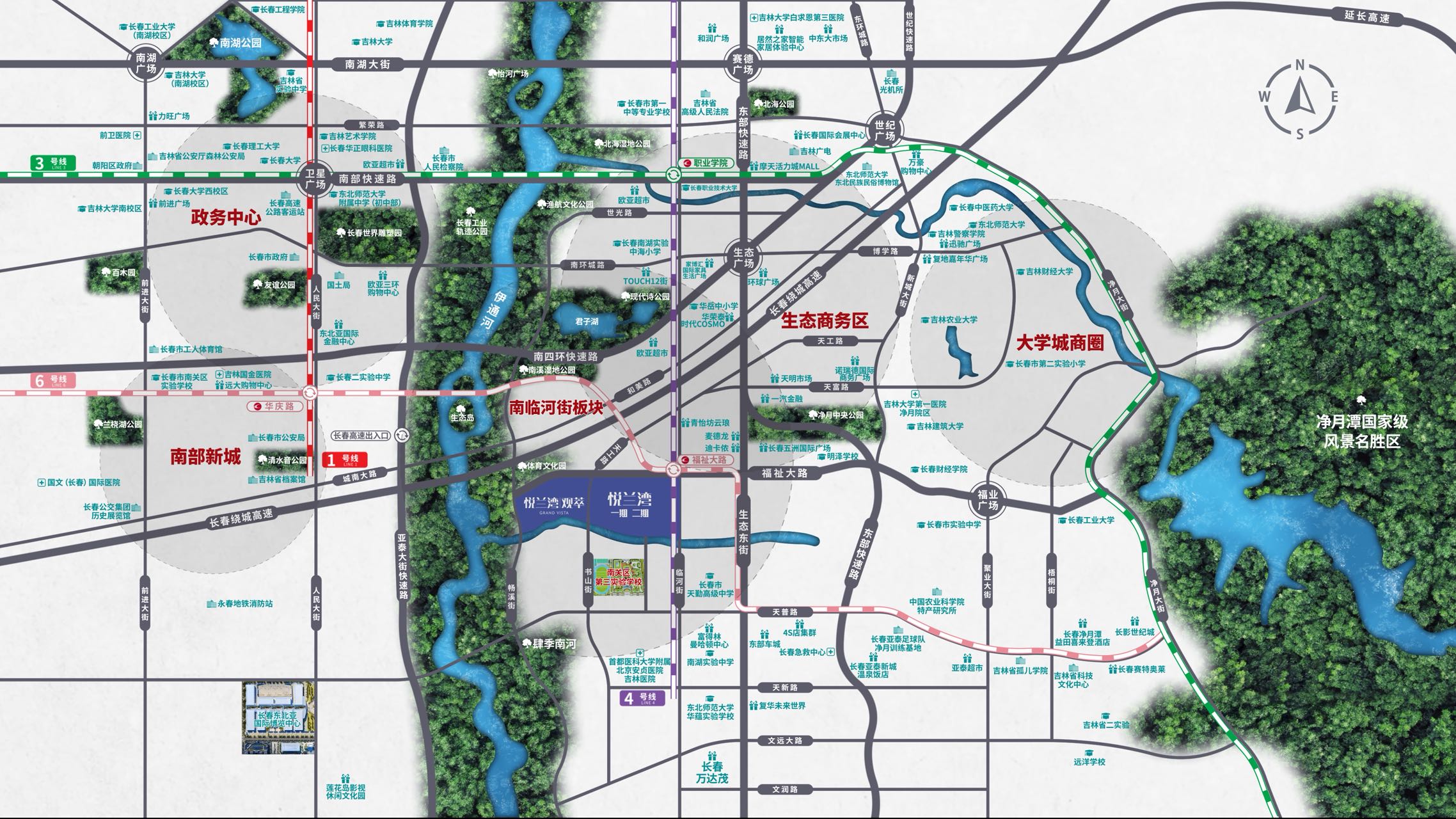 悦兰湾观萃区位示意图