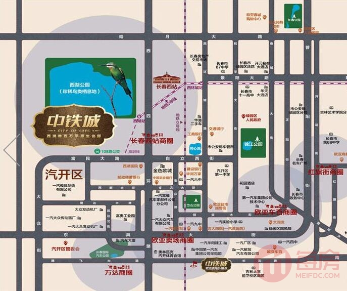 中铁城交通图