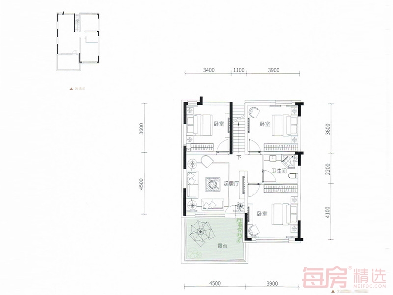 力旺孔雀林叠墅107平户型