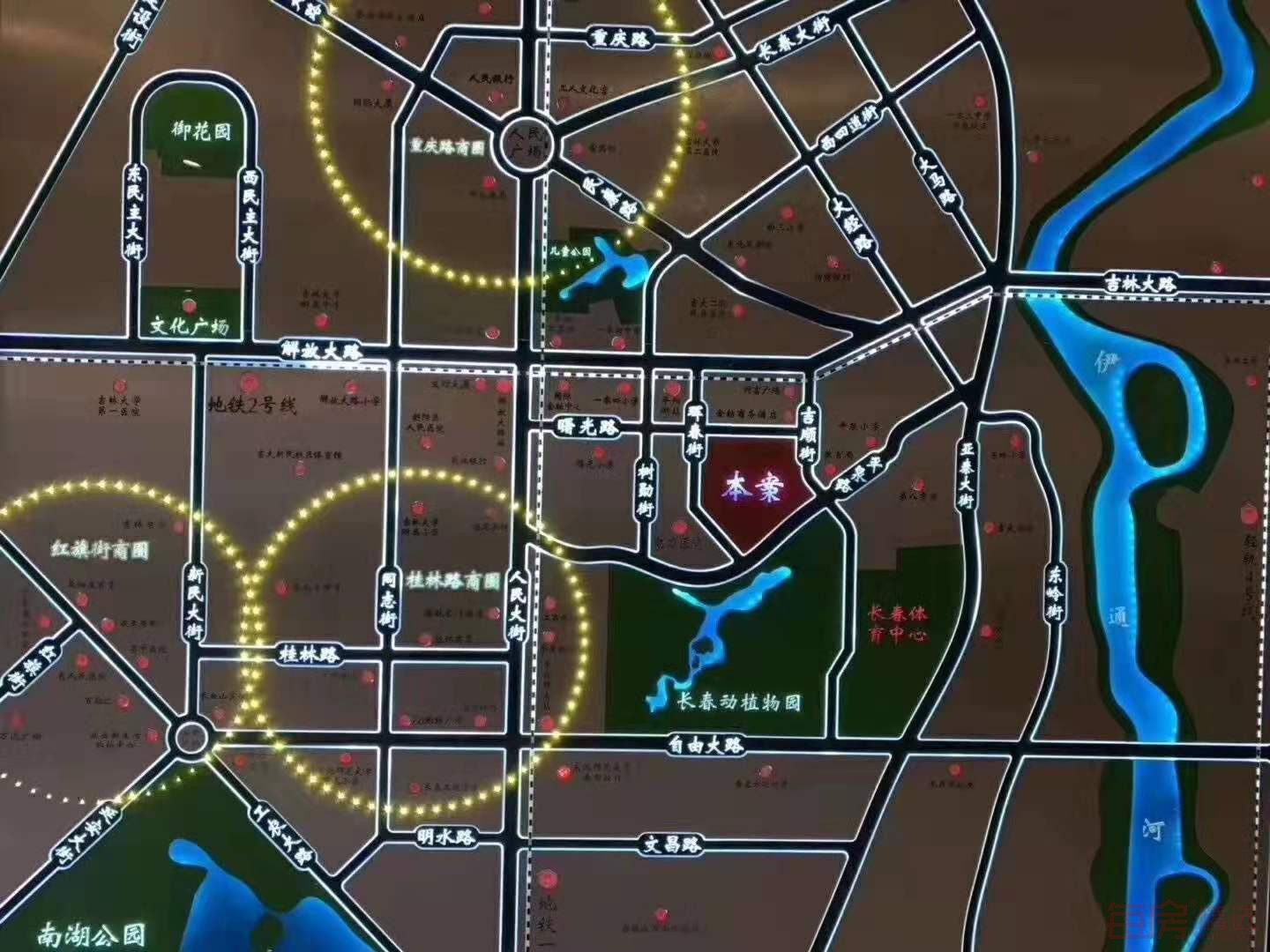 公园美域实交通图
