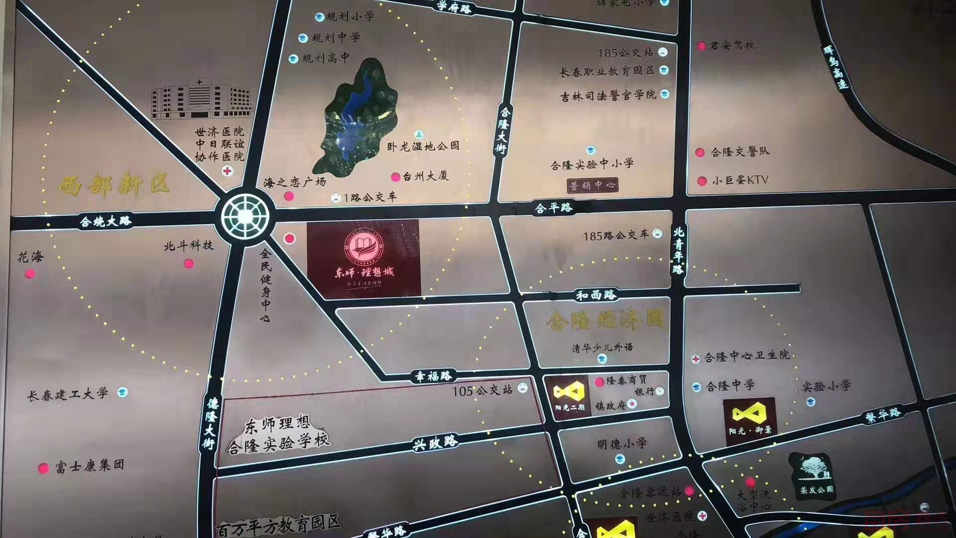 东师理想城交通图